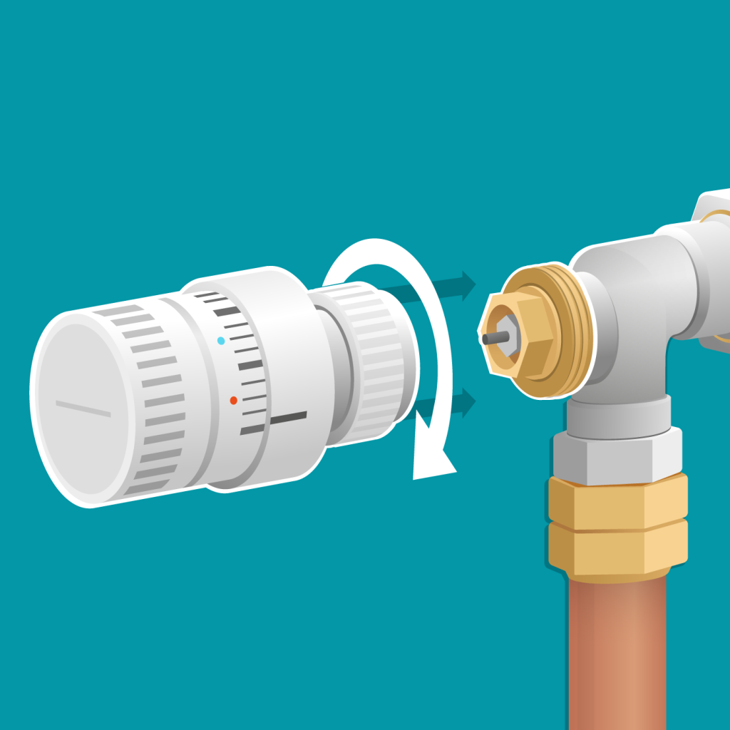 installation d'un robinet thermostatique