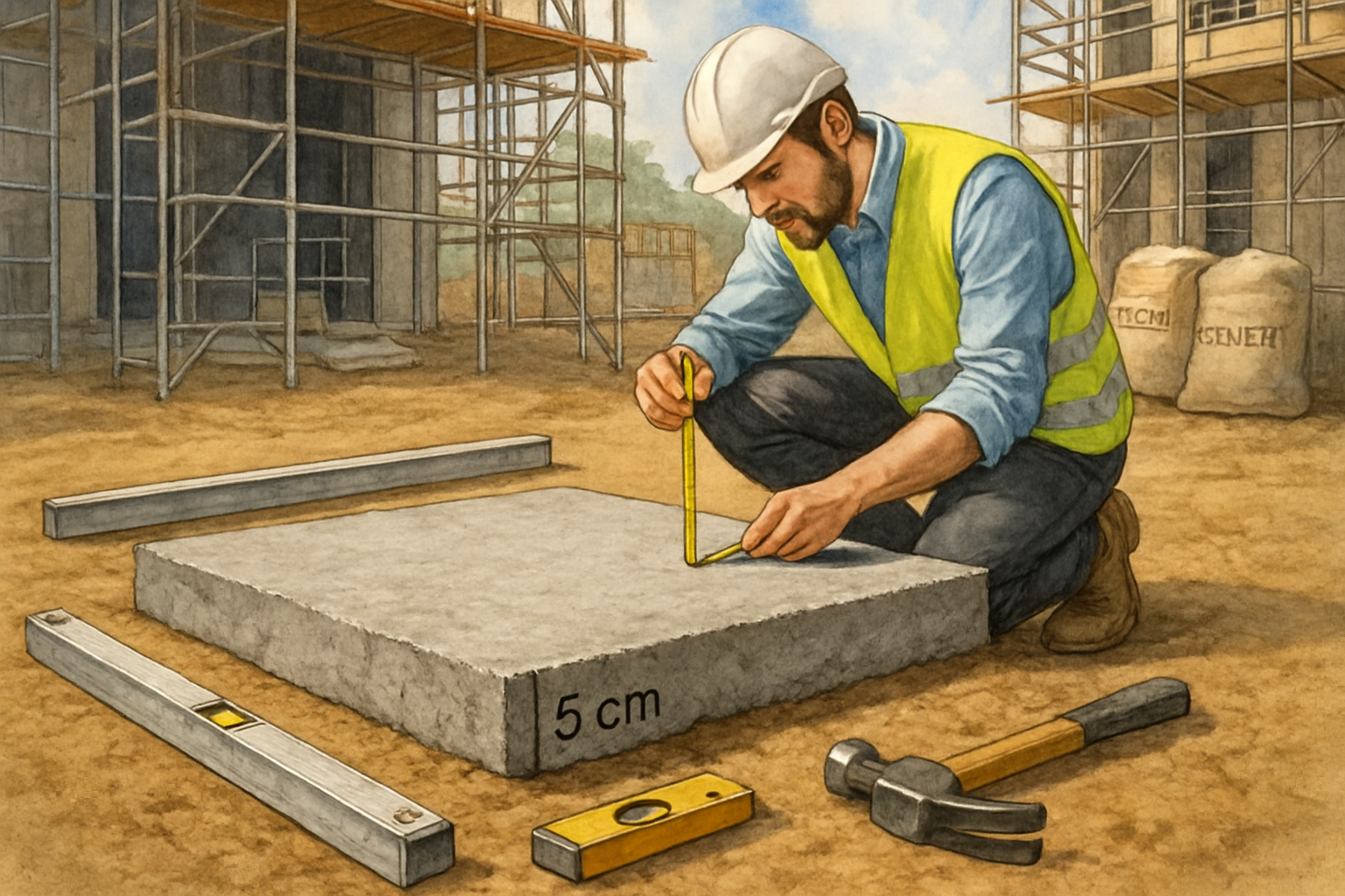 Quel poids peut supporter une dalle béton de 5 cm