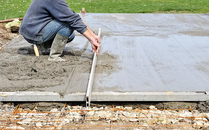 dalle béton de 15 cm