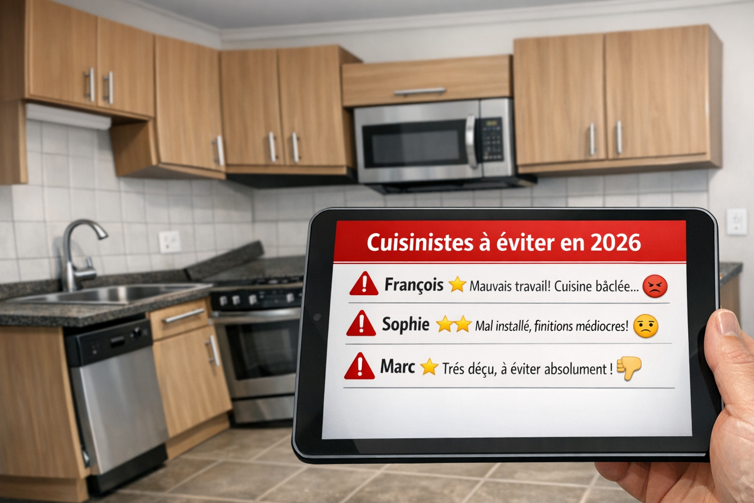 Les cuisinistes à éviter en 2026