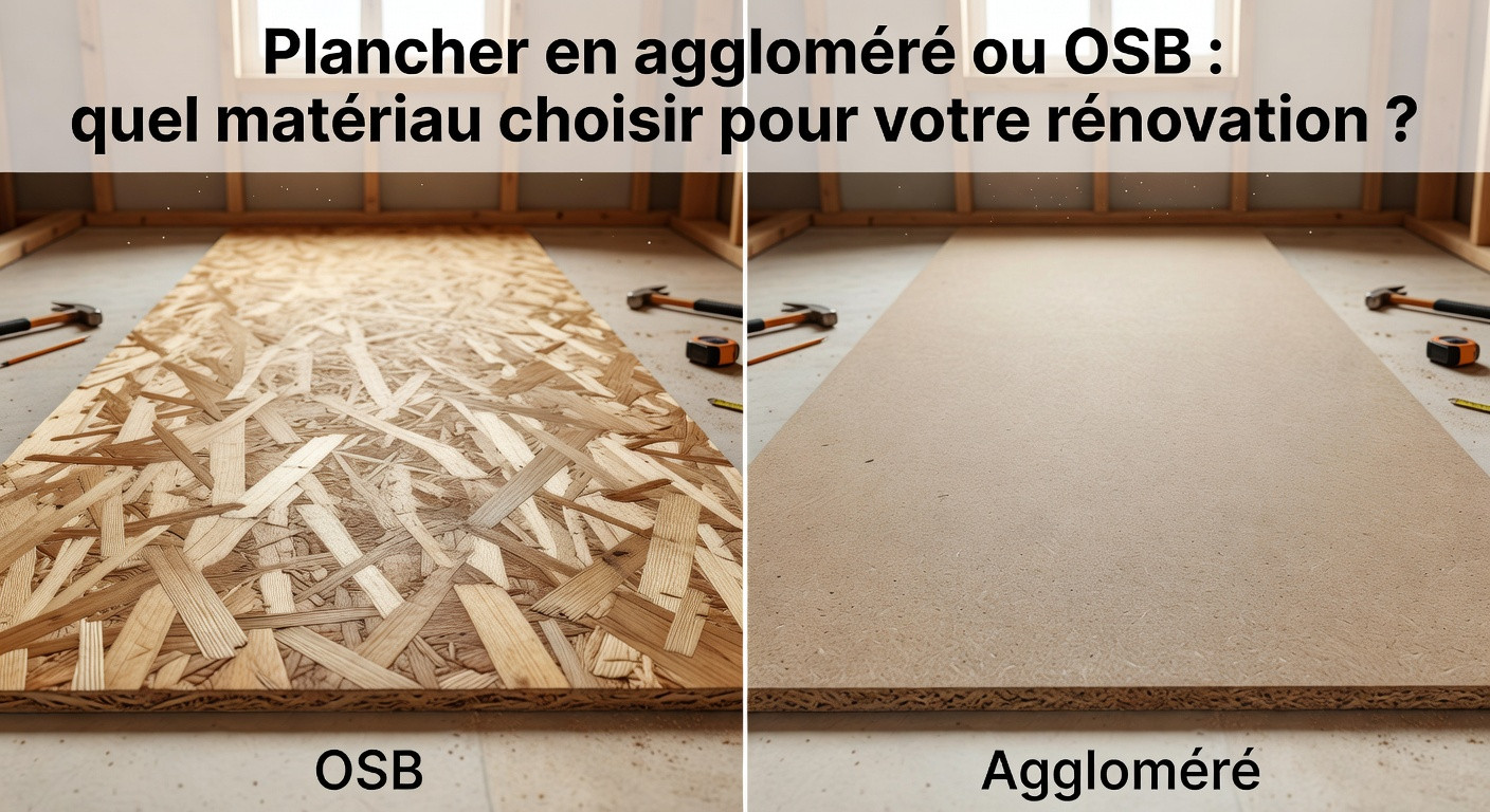 plancher en aggloméré ou OSB