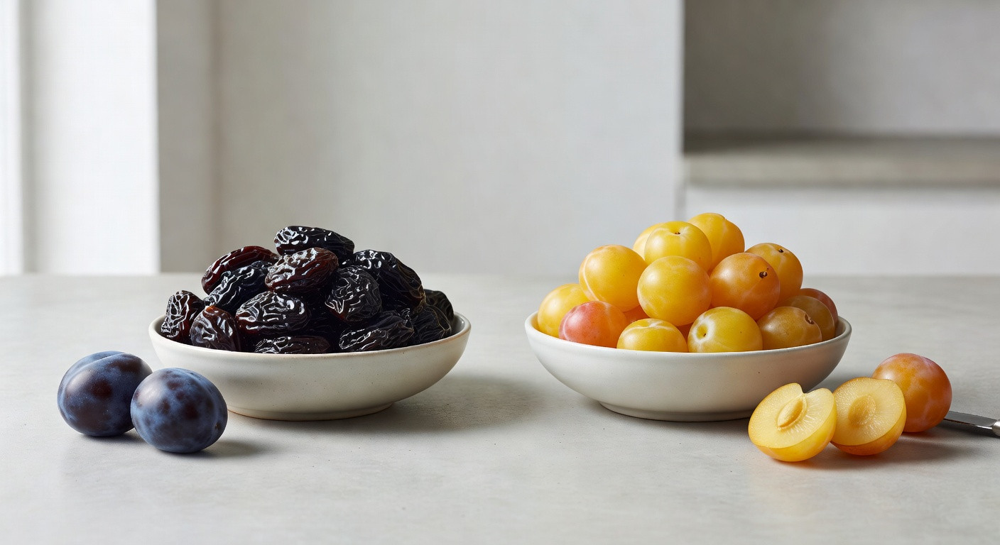 difference prune mirabelle