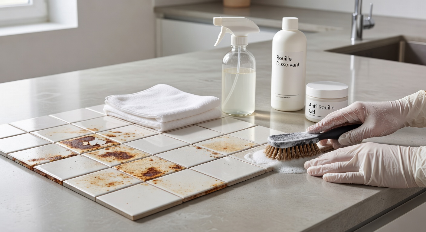 enlever les taches de rouille